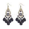 Fiesta de Máscaras de 1920 Diadema de Plumas Collar Aretes Anillo Abanico Medias de Red Máscara traje en stock