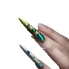 Explosiones del mismo estilo joyería para uñas estilo antiguo material de armadura Huan Huan mezclado esmeralda de palacio diamante plano puntiagudo