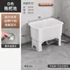 Fregadero Rectangular para Exteriores para Balcón, Lavabo de Pie para Baño, Lavabo Doméstico de Pie Alto con Fregadero