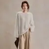 [Serie Polar] Suéter 100% Lana con Hilo Dorado, Top de Punto Forrado de Polar, Nueva Colección Otoño para Mujer, Suéter de Punto con Lentejuelas, Top para Mujer