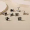 AliExpress Amazon nuevos gemelos de cristal de diamante redondos moda rayados gemelos para camisa de hombre