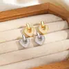 Nuevos Pendientes de Zirconia Incrustada de Cobre con Forma de Corazón Exquisitos para Mujer, Estilo Coreano, Sencillos, Personalizados, de Alta Gama, Joyería de Pendientes Fresca