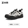 Sapatos Casuais de Solado Grosso ZHR Chunze Feminino 2026 Outono Novo Leve Versátil Sapatos Brancos Esportes ao Ar Livre Sapatos de Caminhada