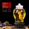 Garrafão de Vidro para Fermentação de Vinho com Torneira, Recipiente Selado de Alta Qualidade e Grande Capacidade para Vinho Medicinal de Ginseng e Chifre de Veado