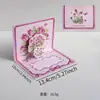 Navidad ins negocio tulipán regalo de cumpleaños tarjeta de felicitación linda creativa tarjeta 3D tarjeta de bendición de pastel