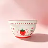 Cuencos Apilables de Color Bajo Esmalte 5.2 pulgadas Cuencos Domésticos para la Cena Estilo Girly de Alto Valor Vajilla de Cerámica Cuencos para Comer