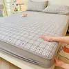 Faldón de Cama Acolchado de Algodón Puro 2026 Estilo Nuevo Cubierta Protectora de Colchón Universal para Todas las Estaciones 100% Algodón a Prueba de Suciedad Antideslizante Juego de Tres Piezas