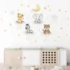 BR0068E Desenho Animado ins Nuvem Estrela Lua Animal Fofo Autocolante Adesivos de Parede Decoração Quarto de Criança Adesivos