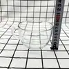 Copo de Vidro Criativo para Celebridade da Internet com Alça Barriga Grande Borda Dourada Copo de Vidro Transparente Doméstico para Café da Manhã Leite