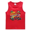 Colete de verão 2023 para crianças estilo coreano algodão casual base camisa suor absorvente açúcar guo frutas esportes meninos sem mangas undershirt