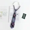 Estilo Japonés jk Corbata Mujer Talla Única Perezoso Preppy Estilo Camisa Uniforme Accesorios Uniforme Estudiante Cuadros Pareja Masculina Mismo Estilo