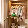 Percha Curva Monstruo Verde Pequeño, Hombro Ancho, Multifuncional, Antideslizante, Sin Arrugas, para Ropa de Adultos, Percha para Secado de Ropa sin Deformar
