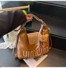 Bolsa Transversal Feminina de Luxo 2026 Nova Tendência Retrô Bolsa de Ombro Grande Capacidade Bolsa Tote Três Vias para o Dia a Dia