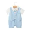 Ropa de bebé verano ropa de bebé clase a recién nacido un año caballero mameluco de manga corta enterizo ropa para niños