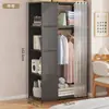 Armario sencillo habitación de alquiler dormitorio mesita de noche estante de almacenamiento hogar interior resistente duradero almacenamiento armario pequeño