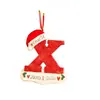 Venta Caliente Transfronteriza Acrílico Plano 2D Navidad Creativas Decoraciones de Letras Inglesas Adornos de Bendición para Árbol de Navidad