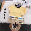 Ropa de Verano Nueva de Verano para Niños Transfronteriza Traje para Bebé Infantil Niños Conjunto Casual de Manga Corta Conjunto de Dos Piezas