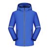 Chaqueta con tiras reflectantes de otoño e invierno, mono con logotipo impreso personalizado, ropa de trabajo bordada para hombres y mujeres, abrigo grueso con forro polar