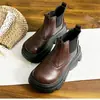 Botines Chelsea de suela gruesa, moda 2026, elegantes, modernos y chic, nueva colección otoño/invierno, forrados de felpa, botines de moda, botines estilo británico