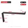 Suporte de Prateleira Flutuante de Serviço Pesado Estilo Industrial Suporte de Prateleira Preto Suporte de 12 polegadas de Serviço Pesado Suporte de Prateleira em L
