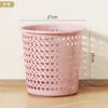 Bote de Basura de Plástico para Hogar de Tapa Abierta Sencillo Tamaño Pequeño y Grande Baño Hueco Sala de Estar Cocina Cesto para Papel Grande Cesto de Clasificación