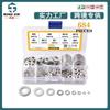 Kit Combinado de Arruelas de Aço Inoxidável 304 Planas, Juntas, M2-M12, Caixa Transfronteiriça com 684 Peças