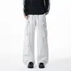 Pantalones cargo funcionales de estilo de montaña americano para hombre, impermeables, cortavientos y a prueba de golpes, pantalones deportivos casuales rectos holgados de moda