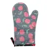 Guantes de Silicona y Algodón de Doble Capa Resistentes a Altas Temperaturas con Aislamiento Térmico y Textura de Patrón de Diamante para Cocina, Microondas y Horno, Guantes Antiescaldaduras