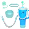 Botella de Agua Térmica Stanley Tapón Antipolvo Taza con Popote Tapa de Taza Correa de Mano Cordón para Botella de Agua Múltiples Estilos Versátiles Set
