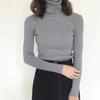 Suéter Básico Versátil de Punto de Manga Larga con Cuello Medio Alto para Mujer, Otoño/Invierno 2026, Corte Ajustado, Elegante Top Base
