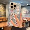 Aplicável a Apple 16promax Capa Novo iphone15 Ame-se Glitter Película de Lente 14 Senso Avançado Tudo