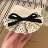 Falda de Lunares y Cuadros Estilo Academia Dobladillo Pin de Plátano Moda Coleta Semiatada Pasador de Pelo Pin Retorcido con Lazo Pasador de Pelo