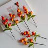 Flor de Balde de la Fortuna, Calabaza Lingote, Fruta de la Fortuna, Fruta Roja de Acebo, Eucalipto Dorado, Decoración de Balde de la Fortuna, Fruta Dorada, Flores Artificiales