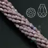 Material de cuentas hecho a mano para manualidades, accesorios de flores, cuentas sueltas, cristal, agujero mediano, cuentas de gota 10x 15 mm 50/tira