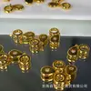 Colgante Pequeño con Forma de Estrella Gota de Agua Chapado en Cobre Dorado para Pulseras Hechas a Mano DIY, Accesorio de Joyería de Moda T2846