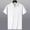 Polo de manga corta con solapa para hombre, camiseta de verano de moda, versión coreana, tendencia entallada, nueva camiseta combinable 2025