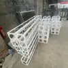 Truss Fixo em Tubo Quadrado Truss com Pintura Eletrostática Branca Estrutura de Fundo Truss para Casamento Estrutura para Publicidade Estrutura de Exposição em Aço
