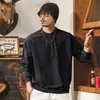 Sudadera pesada de estilo americano, marca de moda, lavado vintage, desgastada, para hombre, nuevo modelo primavera 2026, corte holgado, top moderno para hombre