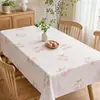 Mantel de frutas de dibujos animados, impermeable y resistente al aceite, mantel de comedor tipo lino, cubierta rectangular para mesa de café y escritorio, diseño simple estampado, duradero