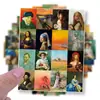 60 peças de adesivos de pintura mundialmente famosa retrô adesivos de grafite tendência personalizada decorativos para copo d'água adesivos planos atacado