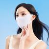 Máscara de Protetor Solar Facial de Gelo de Verão Cor Sólida Cobertura para Olhos Máscara Facial Emagrecedora Protetor Solar UV para Exterior