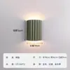 Lámpara de pasillo estilo wabi-sabi transfronteriza LED lámpara de pared macaron lámpara de entrada de noche lámpara de pasillo lámpara de pared de columna romana de resina