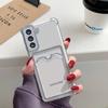 Funda Transparente con Ranura para Tarjeta Adecuada para Samsung S26U Funda de Teléfono A57/A16 Caucho Blando S24/S25 Funda Protectora de Cobertura Total Note20