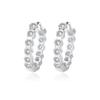 Pendientes Versátiles de Panal de Plata de Ley 925 para Mujer de Verano, Brazaletes para Orejas de Circonita de Lujo Ligero de Alta Gama, Suministro Mayorista Transfronterizo
