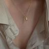 Collar de plata 925 con forma de corazón para mujer Corea del Sur brillante cadena de hueso de serpiente con forma de corazón diseño simple nicho ins estilo frío retro