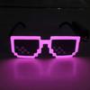 Fabricante Proporciona Gafas Luminosas de Mosaico LED para Fiestas de Cumpleaños, Gafas de Luz Fría con Destellos Transfronterizos para Bar Disco El