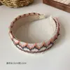 Nueba y Elegante Goma para el Pelo de Bloques de Color con un Toque Francés Vintage, Lujosa y Elegante Goma para el Cabello para Mujeres