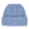 Gorro de tricô grosso transfronteiriço, moderno e espesso para outono e inverno, com barra dobrada, adequado para homens e mulheres, e ideal para ciclismo ao ar livre para mantê-lo aquecido
