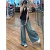 Jeans largos personalizados con letras para hombre, estilo Hong Kong, modernos, verano 2026, hip-hop, moda ins de alta calle, geniales