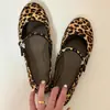 ¡En stock, se envía al instante! Zapatos de Salón Individuales con Estampado de Leopardo para Mujer con Tacón Oculto de 5 cm, Zapatos Mary Jane Primavera/Verano, Bailarinas de Tacón Grueso